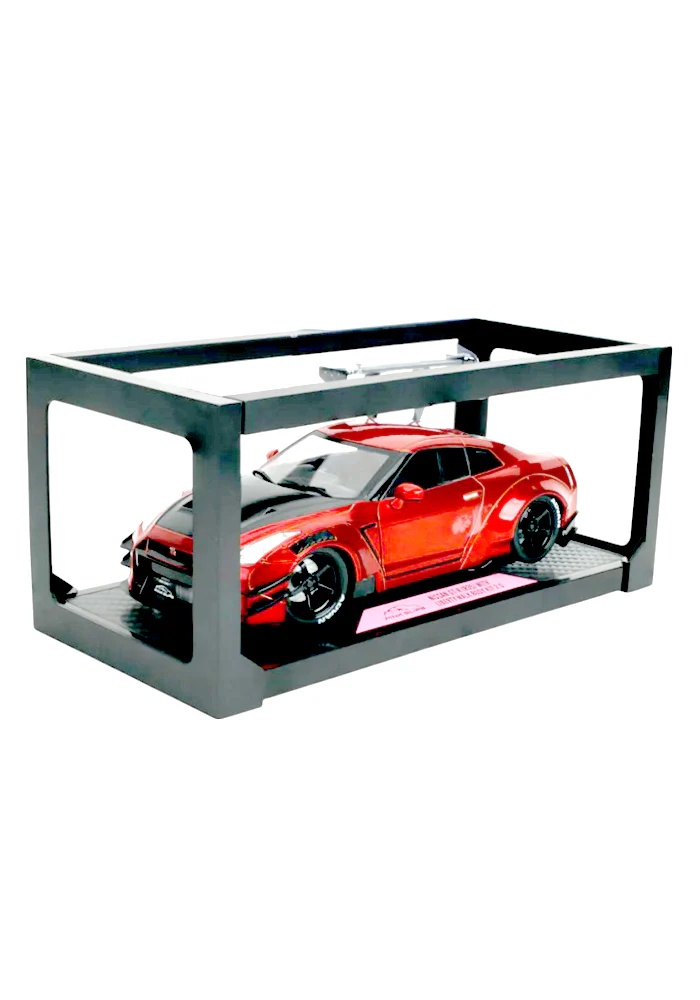 EXCLUSIVES Jada Pink Slips Nissan GT-R (R35) With Liberty Walk Body Kit - Red (Scale 1:18) - Image 4