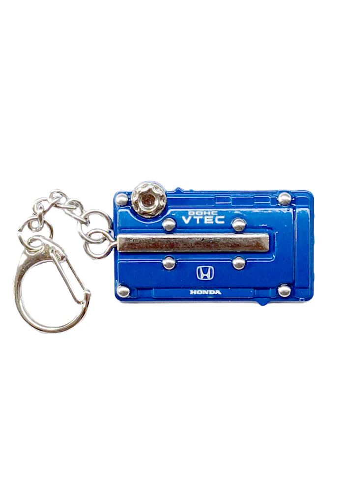 EXCLUSIVES Keychain - Car Engine Head - Honda - Blue