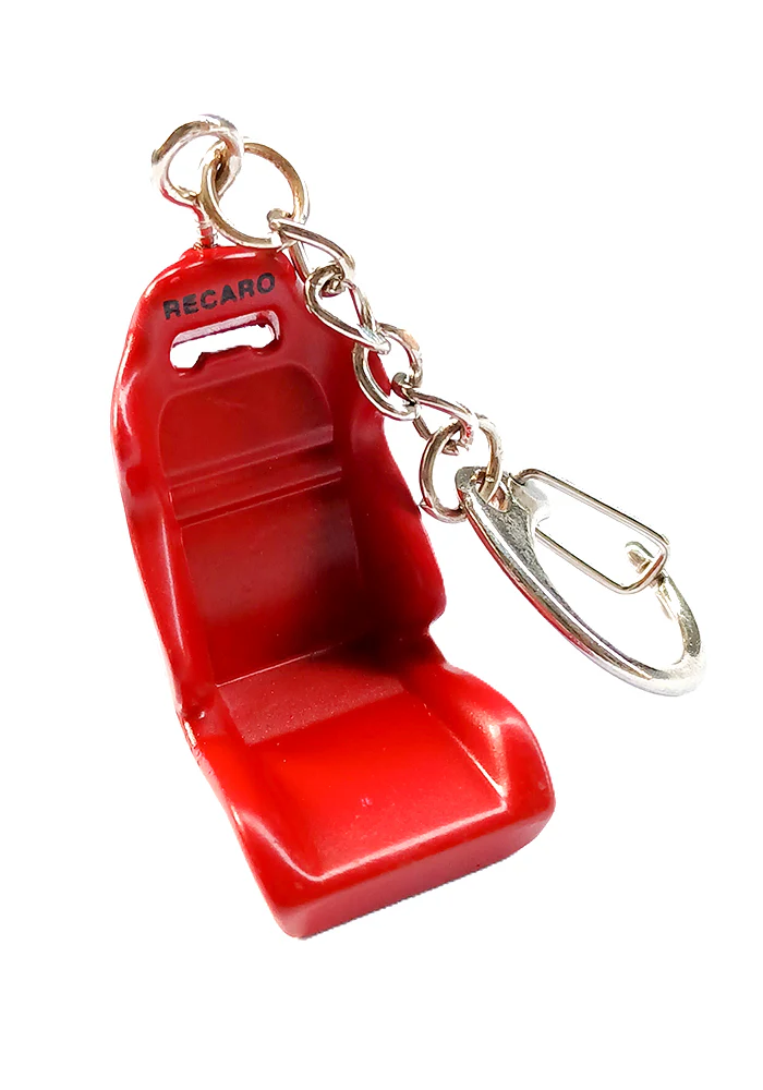 EXCLUSIVES Keychain - Sports Car Seat - Red