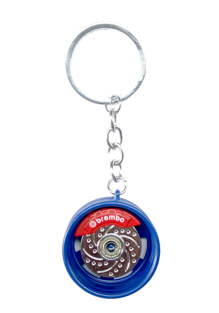 EXCLUSIVES Keychain - Tyre Rim with Disc Brakes - Blue