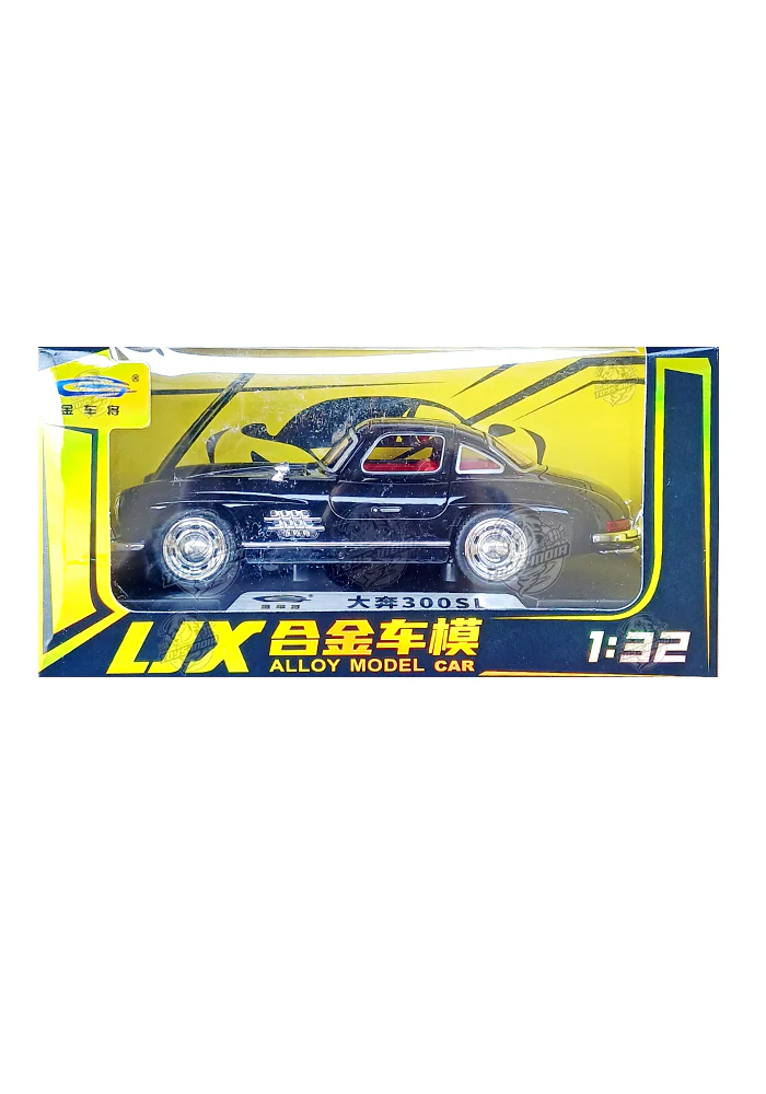 EXCLUSIVES LJX Alloy Model Car Mercedes-Benz 300 SL - Black (Scale 1:32)