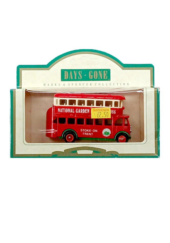 EXCLUSIVES Lledo UK Models of Days Gone National Garden Festival 1928 Karrier E6 Trolley Bus - Red (Scale 1:43)