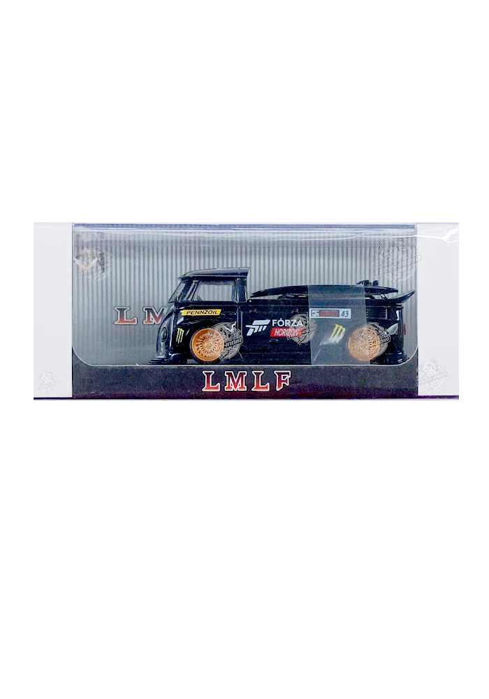 EXCLUSIVES LMLF Models Volkswagen T1 Pickup - Black (Scale 1:64)