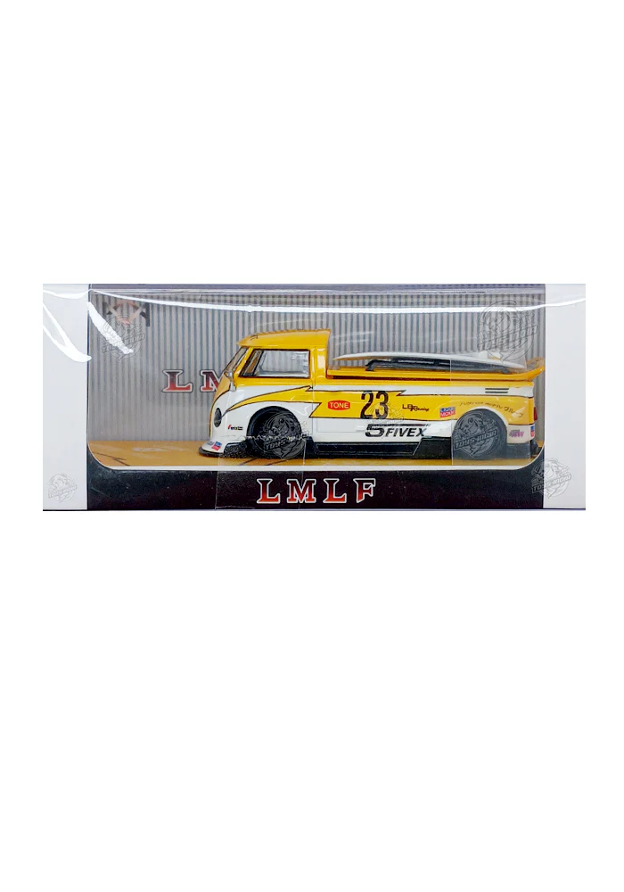 EXCLUSIVES LMLF Models Volkswagen T1 Pickup - Yellow / White (Scale 1:64)