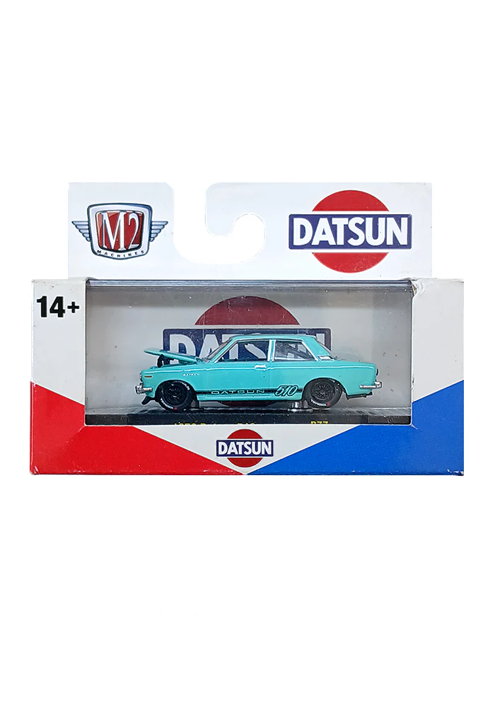 EXCLUSIVES M2 Machines 1970 Datsun 510 - Green (Type 1) (Scale 1:64)