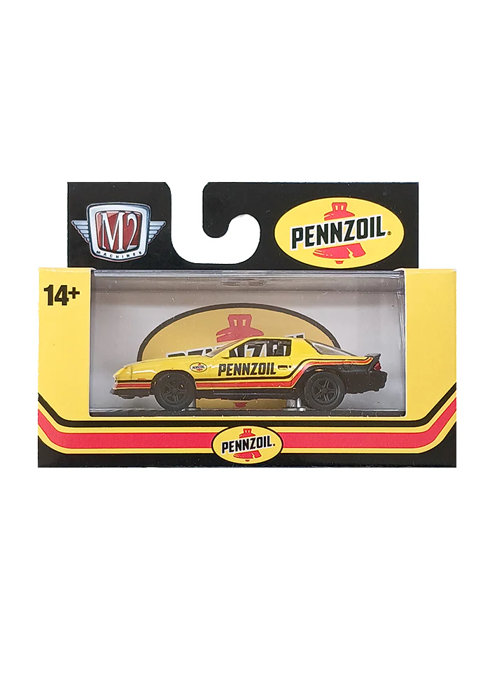 EXCLUSIVES M2 Machines 1985 Chevrolet Camaro IROC-Z - Yellow (Scale 1:64)