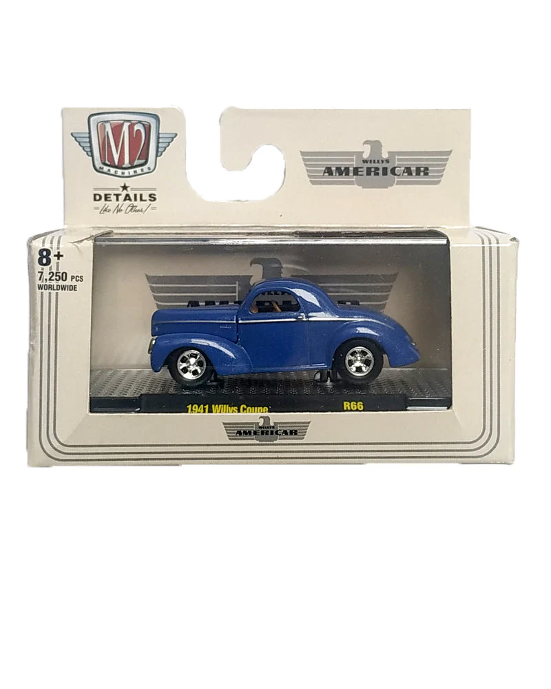 EXCLUSIVES M2 Machines Americar 1941 Willys Coupe - Blue