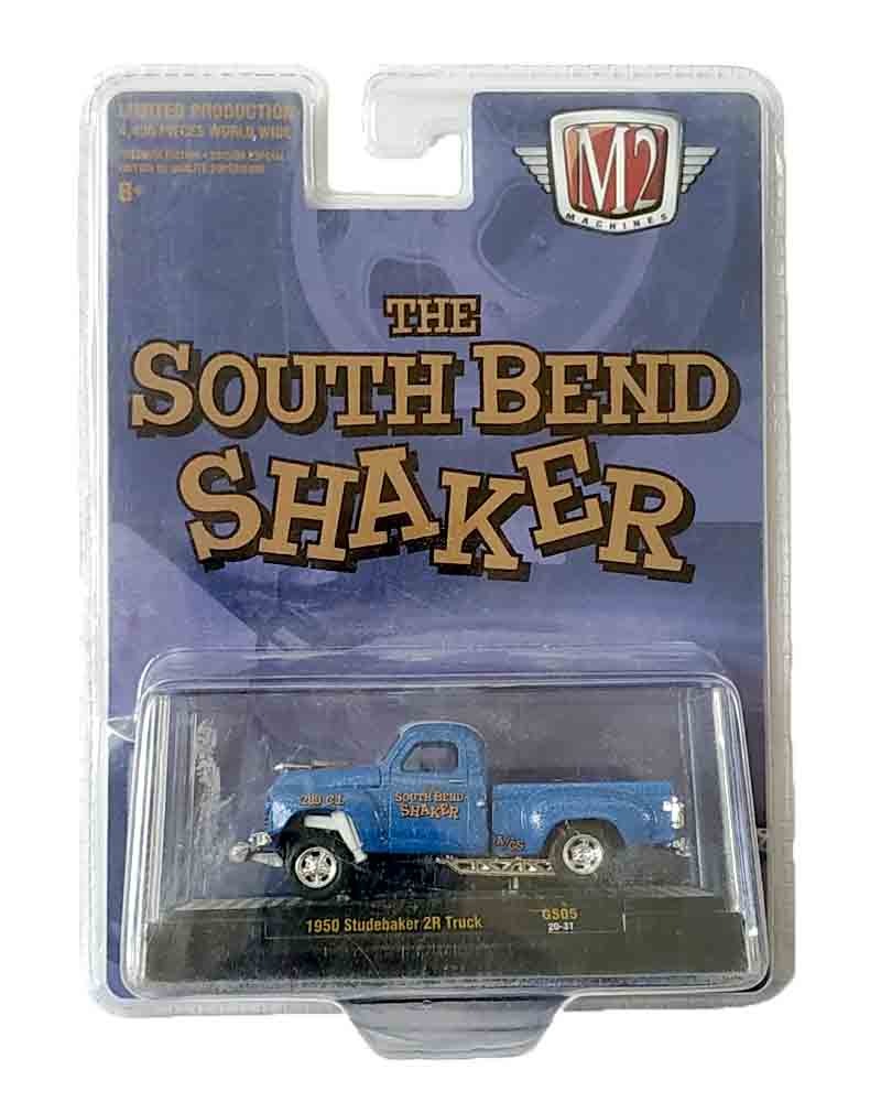 EXCLUSIVES M2 Machines The South Bend Shaker 1950 Studebaker 2R Truck - Blue / White