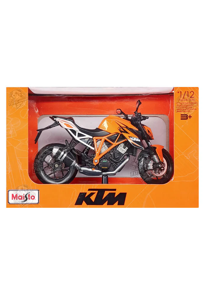 EXCLUSIVES Maisto KTM 1290 Super Duke R - Orange / White (1:12 Scale)