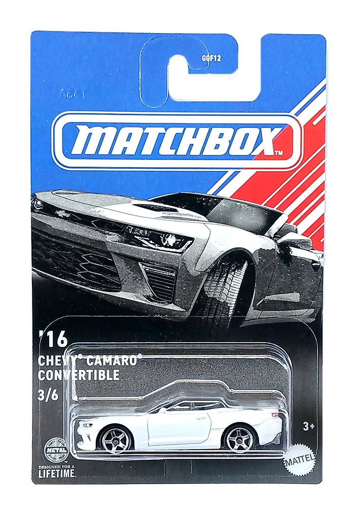 EXCLUSIVES Matchbox '16 Chevy Camaro Convertible - White - 2023 Card (With Protector Case)