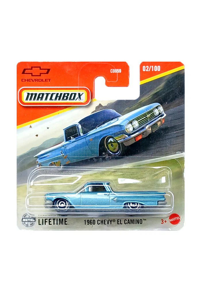 EXCLUSIVES Matchbox 1960 Chevy El Camino - Blue - 2024 Card (International Short Card)