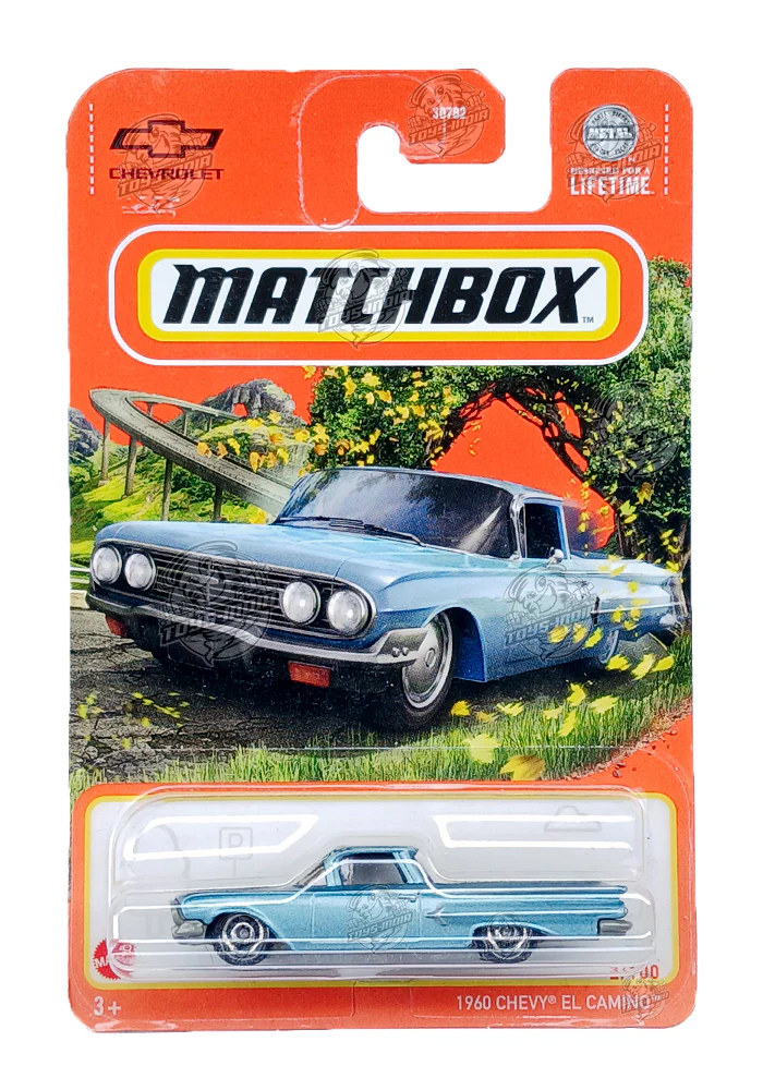 EXCLUSIVES Matchbox 1960 Chevy El Camino - Blue - 2024 Card (With Protector Case)