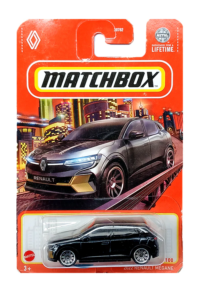 EXCLUSIVES Matchbox 2022 Renault Megane - Black - 2023 Card (With Protector Case)