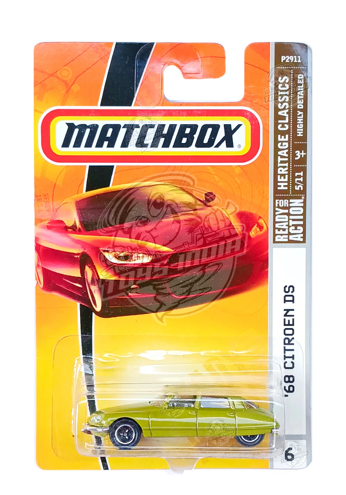EXCLUSIVES Matchbox '68 Citroen DS - Green - 2008 Card (With Protector Case)