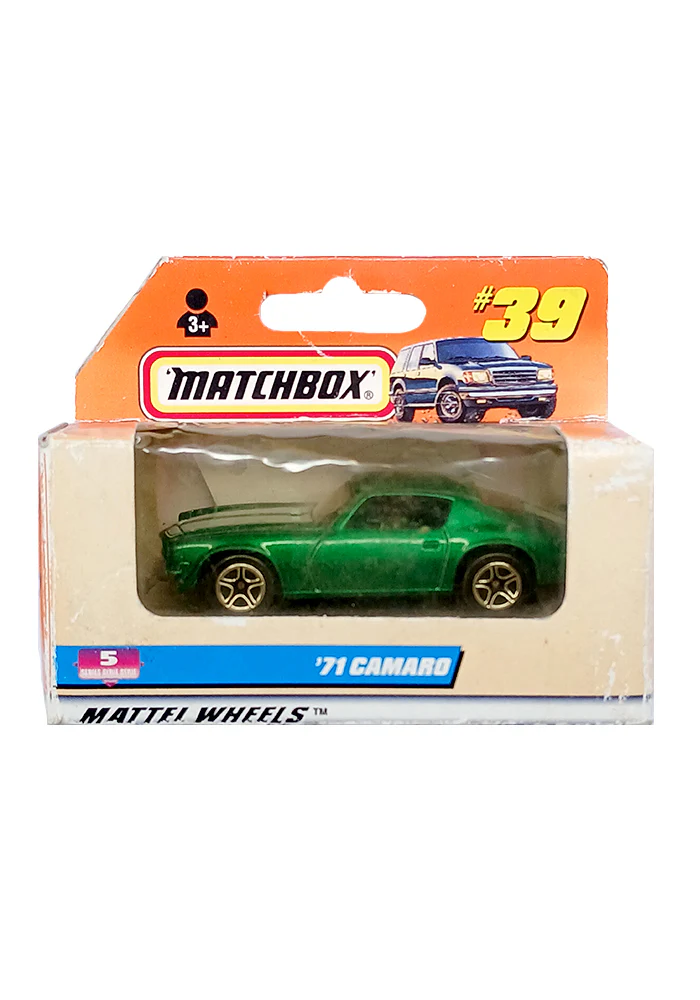 EXCLUSIVES Matchbox '71 Camaro - Green - 1997 Box