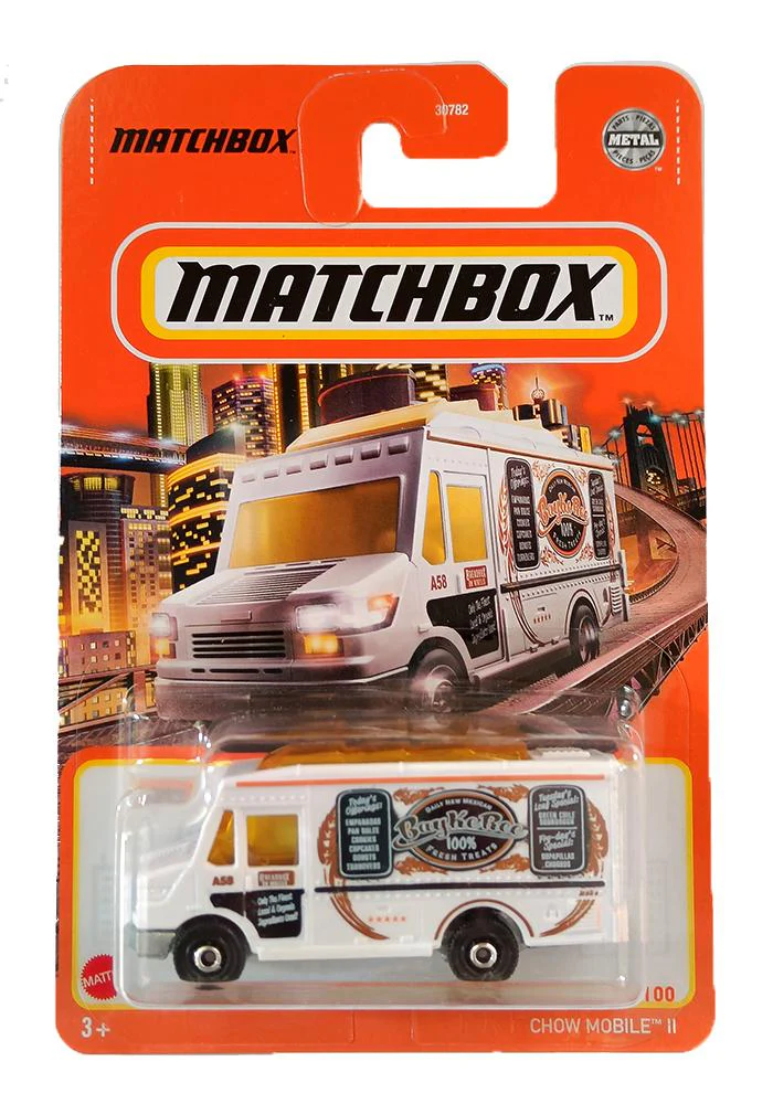 EXCLUSIVES Matchbox Chow Mobile II - White - 2020 Card