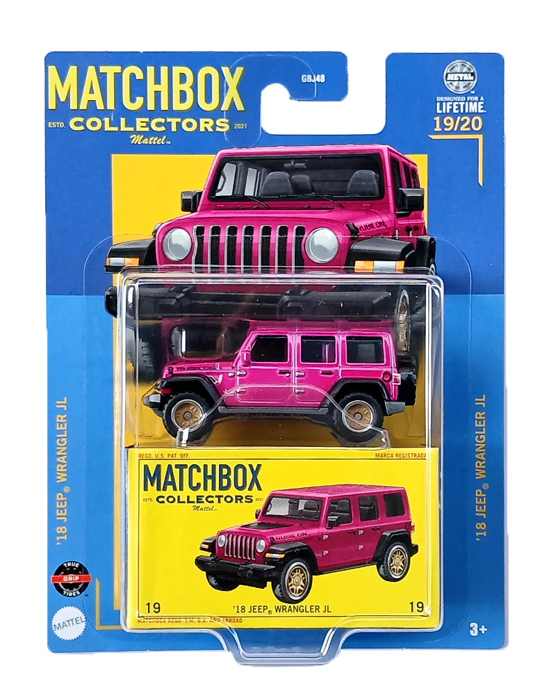 EXCLUSIVES Matchbox Collectors '18 Jeep Wrangler JL - Pink - 2024 Card