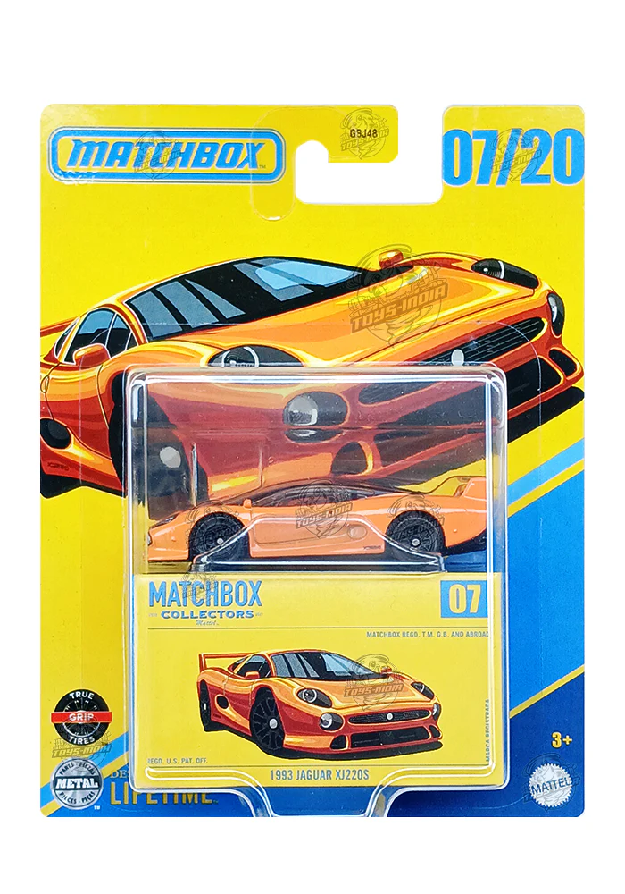 EXCLUSIVES Matchbox Collectors 1993 Jaguar XJ220S - Orange - 2024 Card