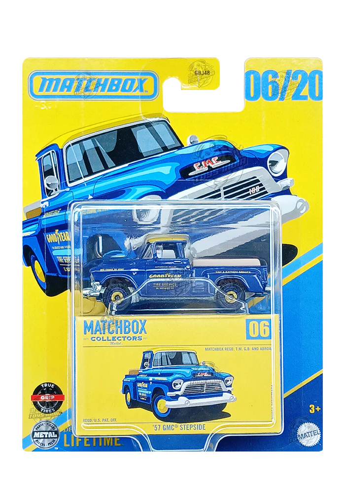 EXCLUSIVES Matchbox Collectors '57 GMC Stepside - Blue - 2024 Card