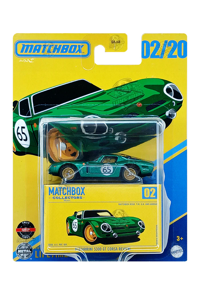 EXCLUSIVES Matchbox Collectors Bizzarrini 5300 GT Corsa Revival - Green - 2024 Card