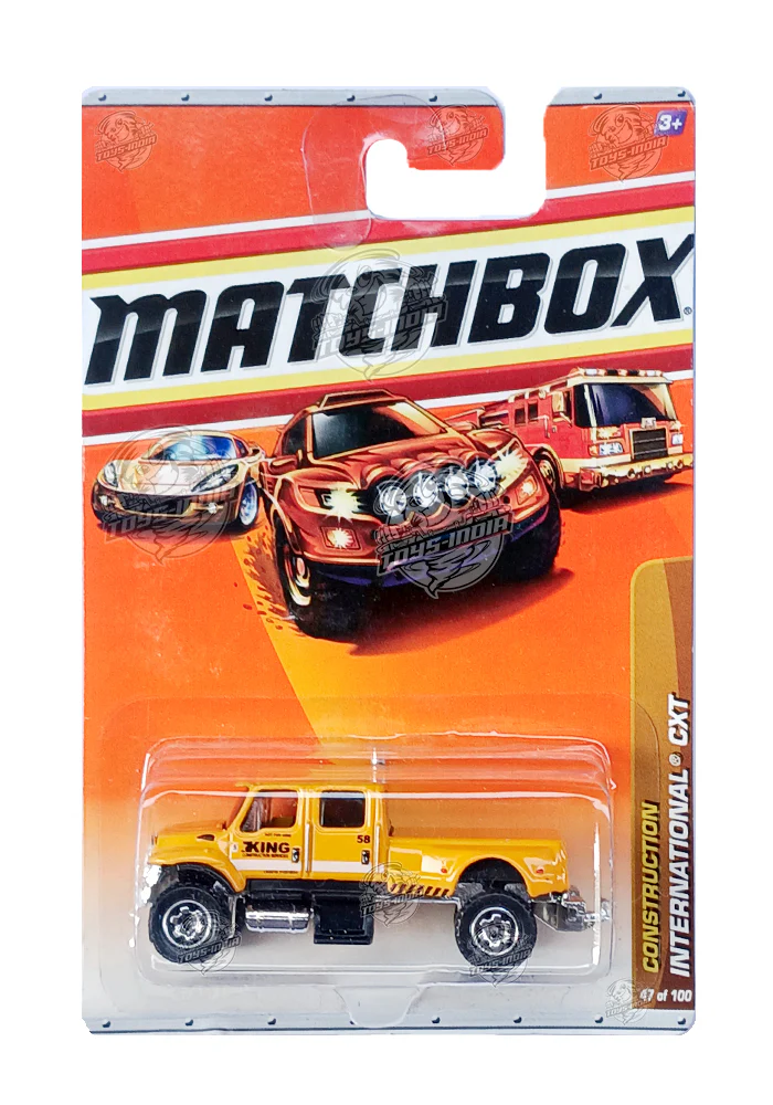 EXCLUSIVES Matchbox Construction International CXT - Yellow - 2009 Card (With Protector Case)
