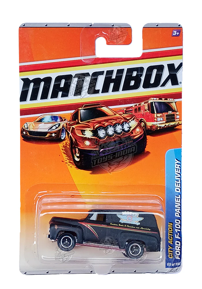 EXCLUSIVES Matchbox Ford F-100 Panel Delivery - Black - 2009 Card (With Protector Case)