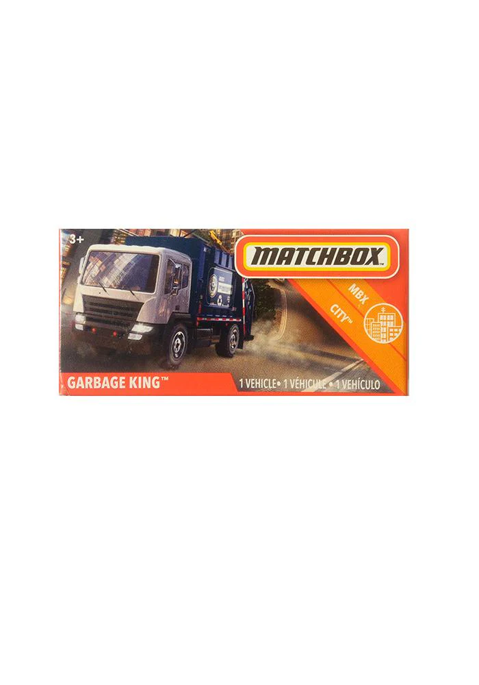 EXCLUSIVES Matchbox Garbage King  - Blue / White - 2019 Box