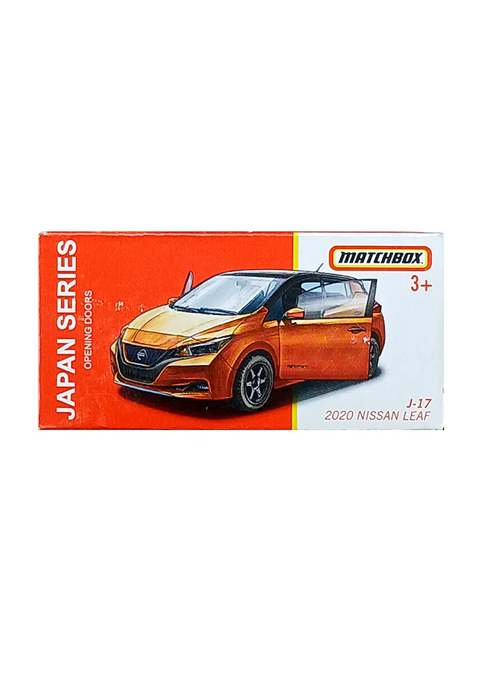 EXCLUSIVES Matchbox Japan Series 2020 Nissan Leaf - Orange - 2023 Box
