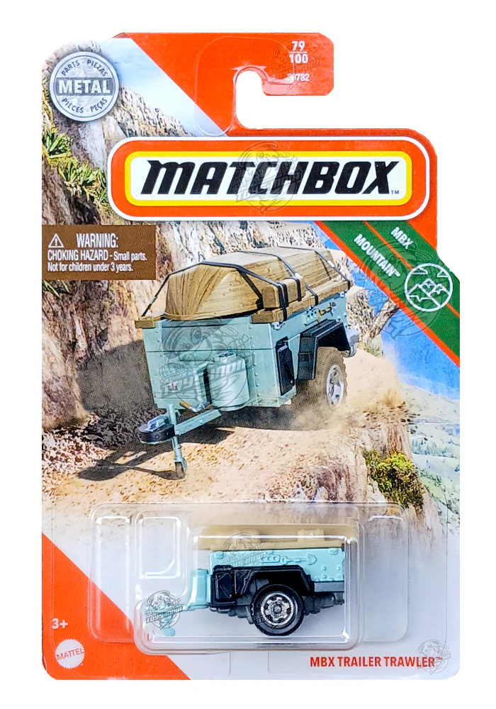 EXCLUSIVES Matchbox MBX Trailer Trawler - Green / Black - 2020 Card (With Protector Case)