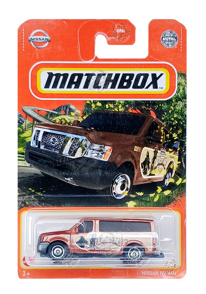 EXCLUSIVES Matchbox Nissan NV Van - Brown - 2021 Card (With Protector Case)