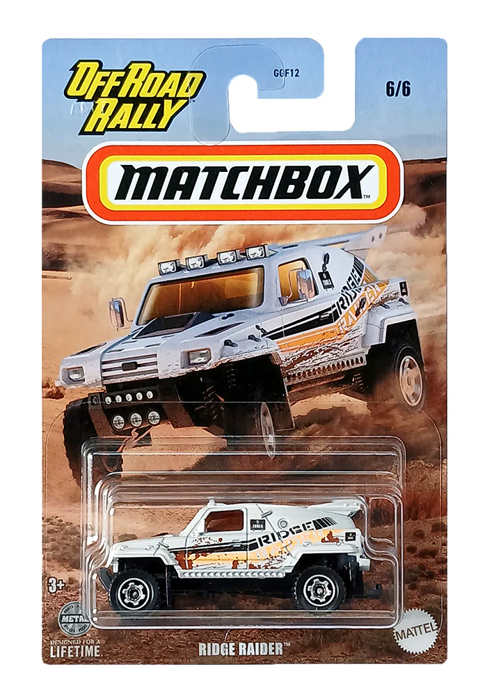 EXCLUSIVES Matchbox Off Road Rally Ridge Raider - White - 2023 Card (With Protector Case)