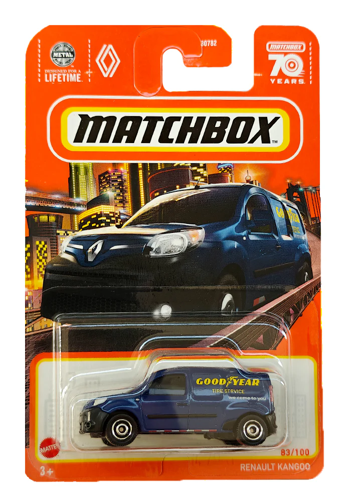 EXCLUSIVES Matchbox Renault Kangoo - Blue - 2023 Card (With Protector Case)