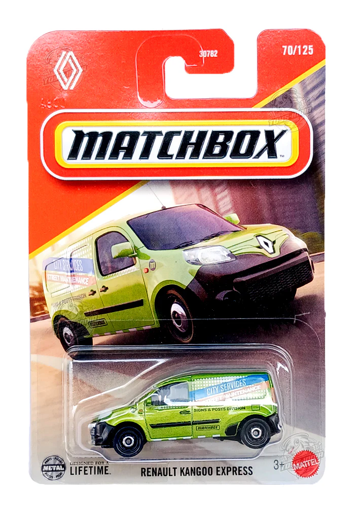 EXCLUSIVES Matchbox Renault Kangoo Express - Green - 2024 Card (With Protector Case)