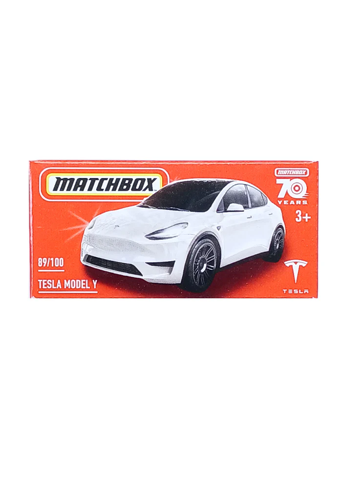 EXCLUSIVES Matchbox Tesla Model Y - White - 2022 Box