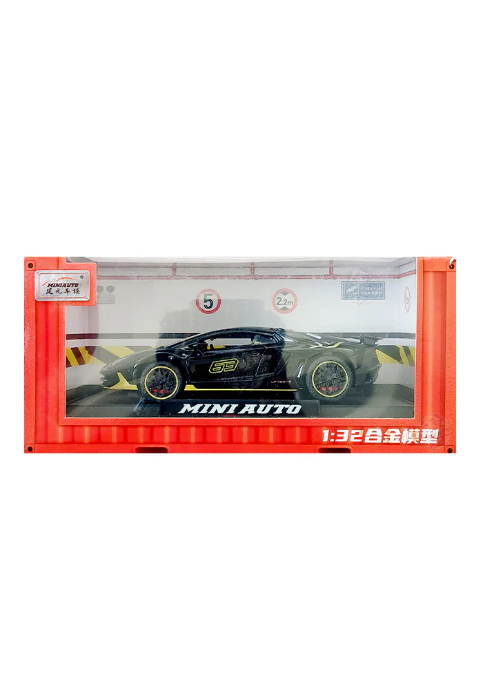 EXCLUSIVES Mini Auto Lamborghini Aventador - Black (Scale 1:32)