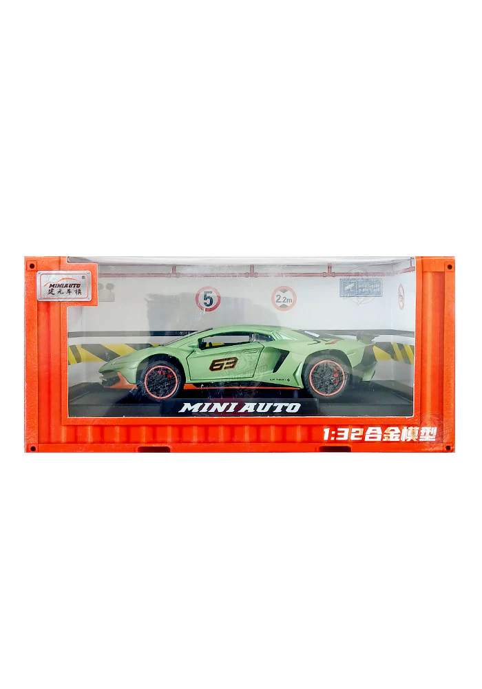 EXCLUSIVES Mini Auto Lamborghini Aventador - Green (Scale 1:32)
