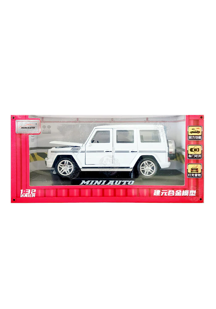 EXCLUSIVES Mini Auto Mercedes-Benz AMG G-Class - White (Scale 1:32)