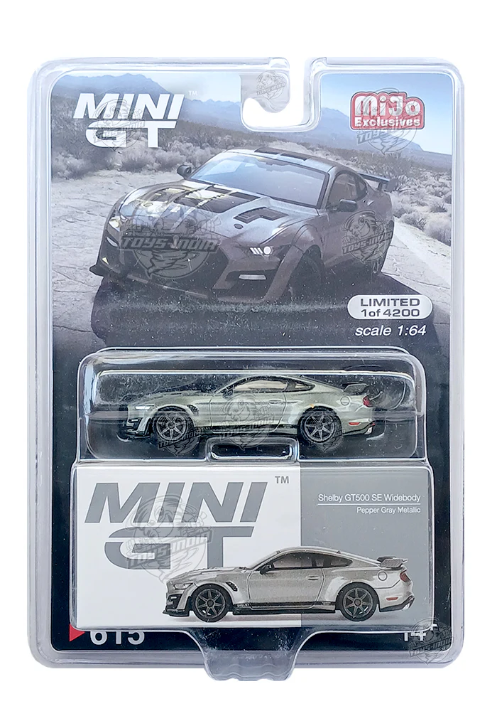 EXCLUSIVES MINI GT Shelby GT500 SE Widebody - Grey (Scale 1:64)