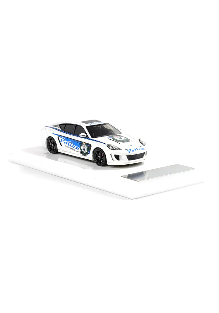 EXCLUSIVES MK Miniatures Gemballa Mistrale Police Car - White (Scale 1:64)
