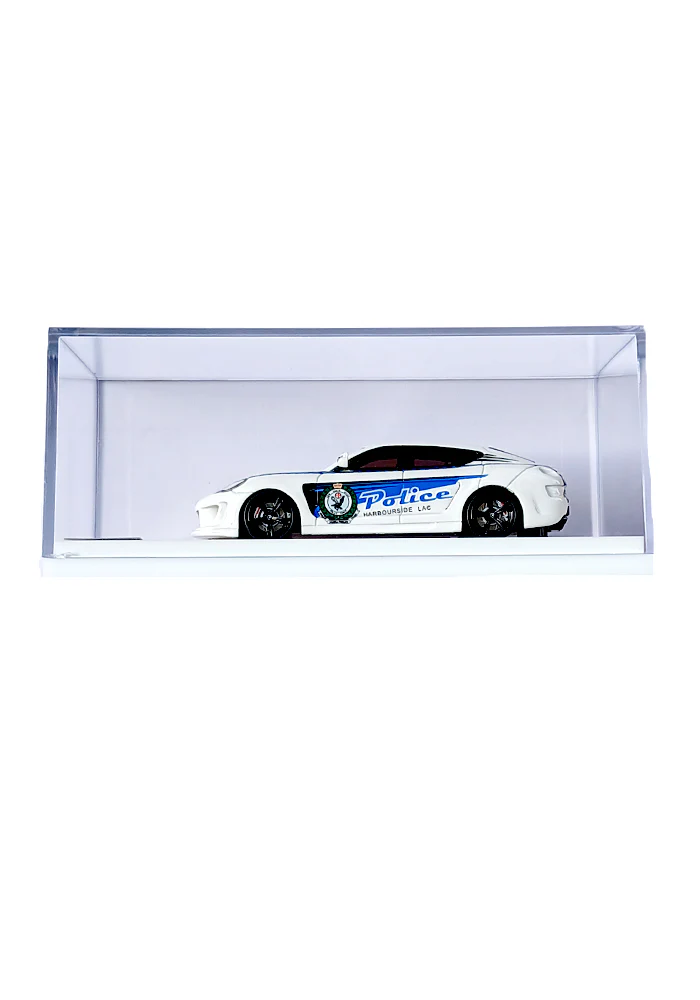 EXCLUSIVES MK Miniatures Gemballa Mistrale Police Car - White (Scale 1:64) - Image 3