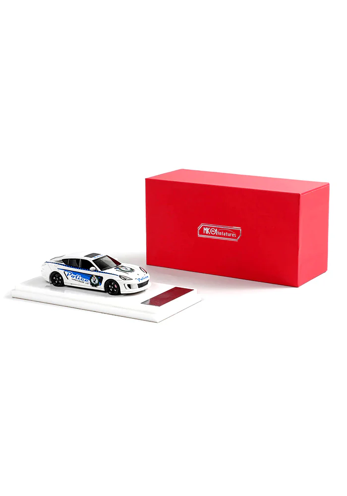 EXCLUSIVES MK Miniatures Gemballa Mistrale Police Car - White (Scale 1:64) - Image 4