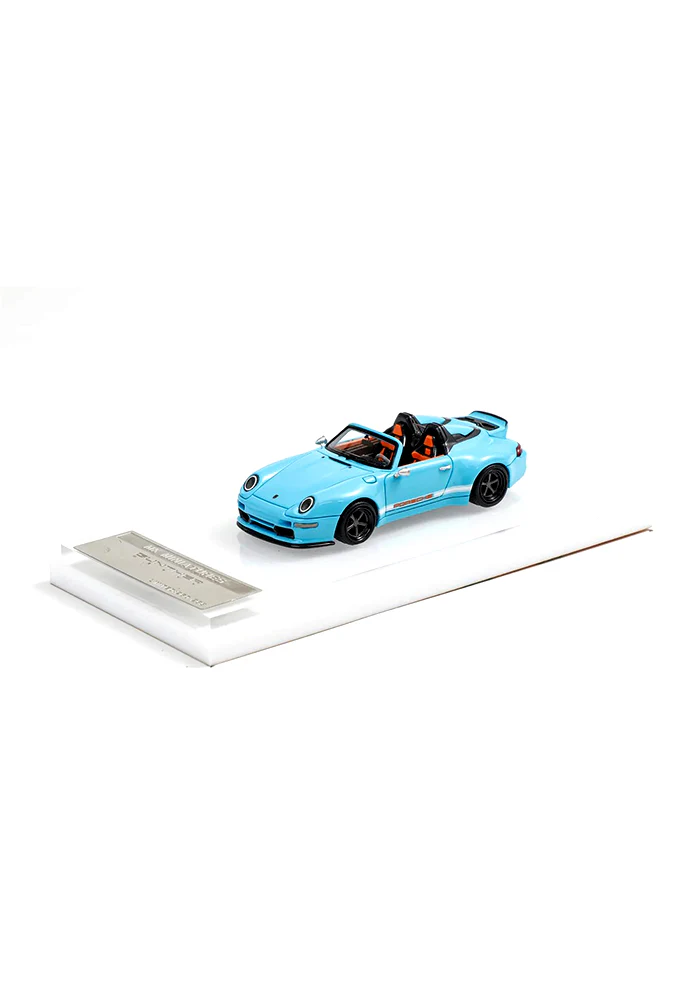 EXCLUSIVES MK Miniatures Gunther 400R Speedster - Blue / Orange (Scale 1:64)