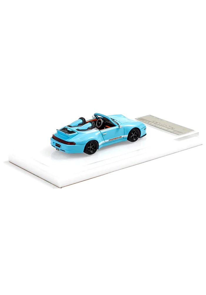 EXCLUSIVES MK Miniatures Gunther 400R Speedster - Blue / Orange (Scale 1:64) - Image 2