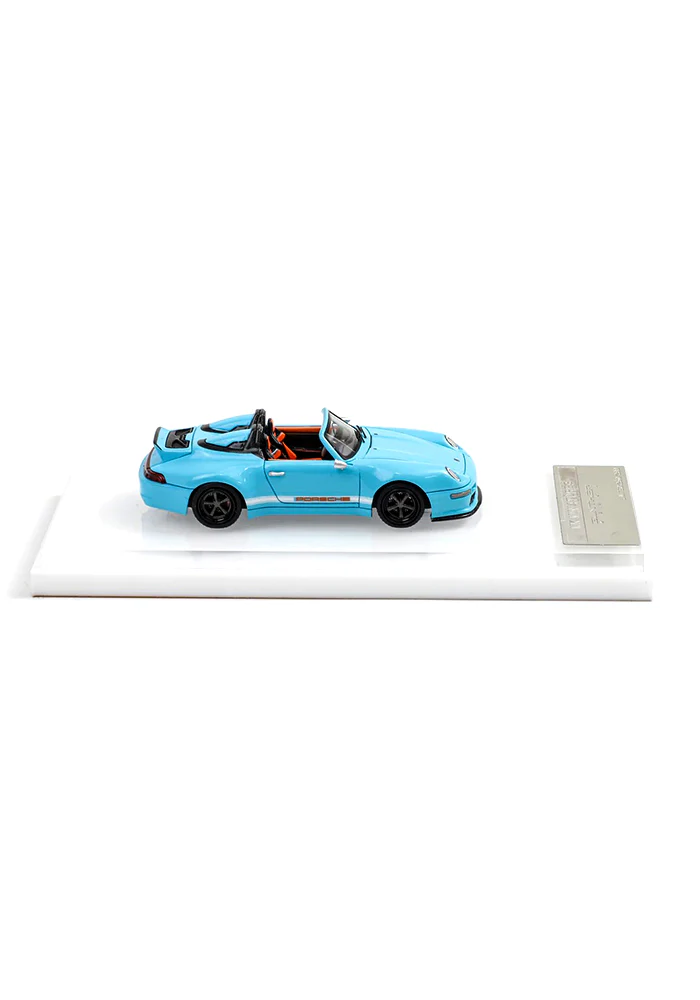 EXCLUSIVES MK Miniatures Gunther 400R Speedster - Blue / Orange (Scale 1:64) - Image 3