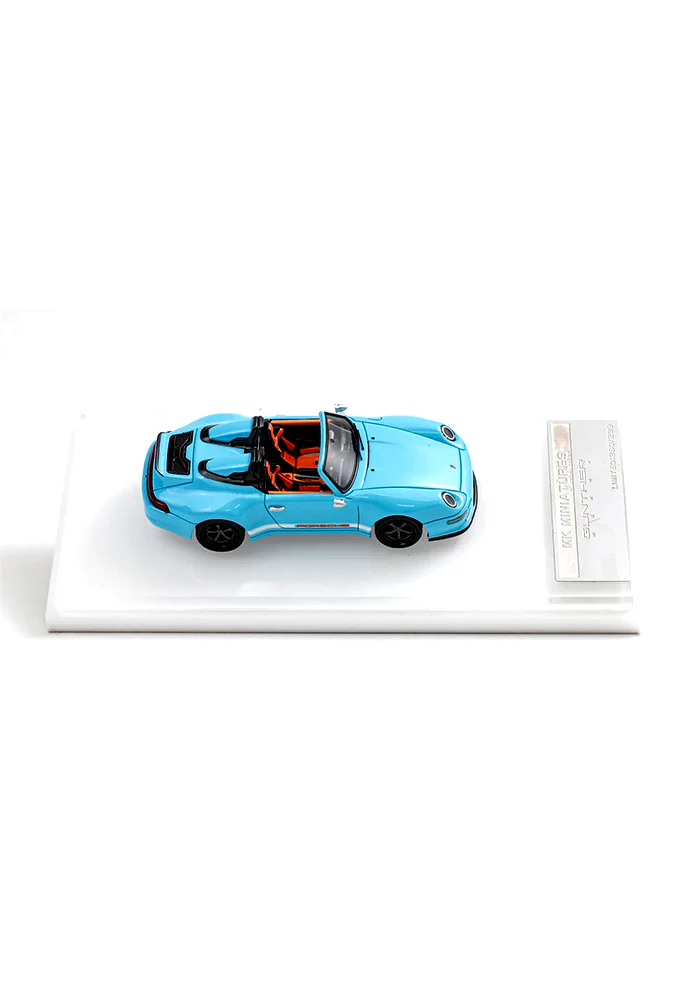EXCLUSIVES MK Miniatures Gunther 400R Speedster - Blue / Orange (Scale 1:64) - Image 4