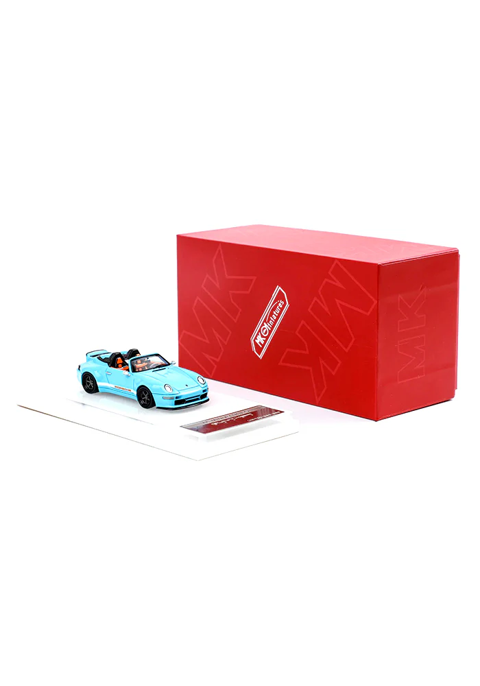 EXCLUSIVES MK Miniatures Gunther 400R Speedster - Blue / Orange (Scale 1:64) - Image 6
