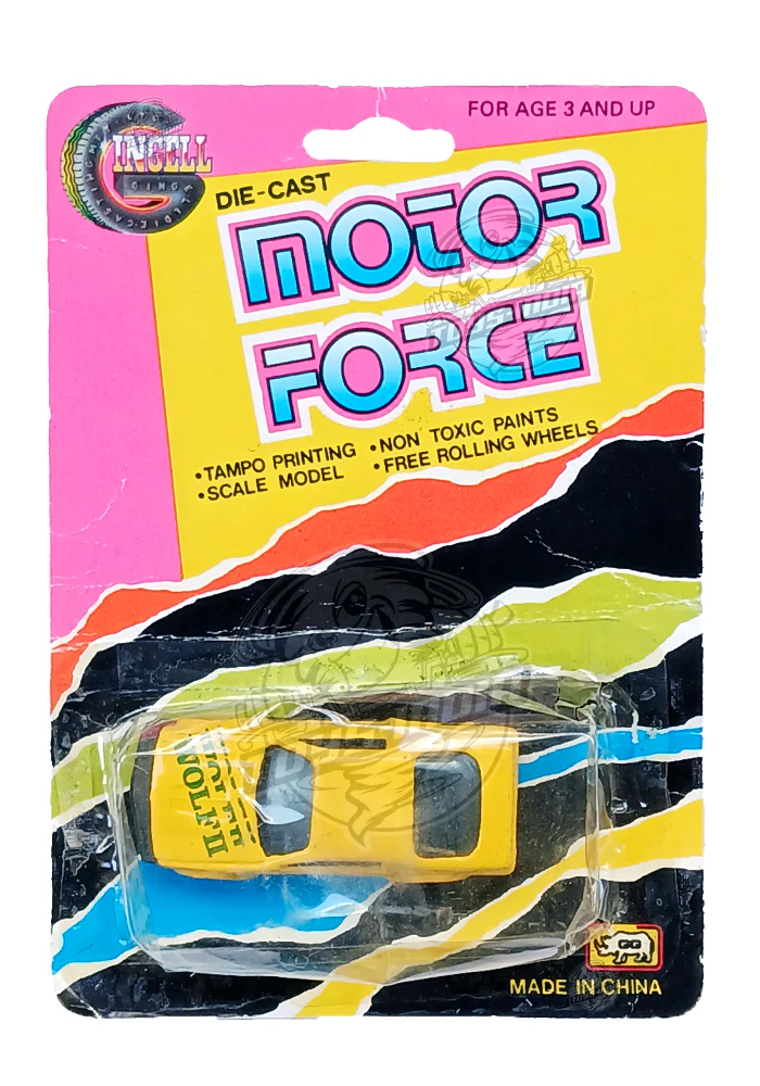 EXCLUSIVES Motor Force Car - Yellow (Scale 1:64)