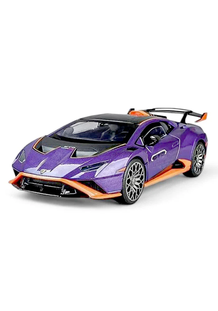 EXCLUSIVES OK Alloy Model Lamborghini Huracan STO - Purple / Black (Scale 1:32)