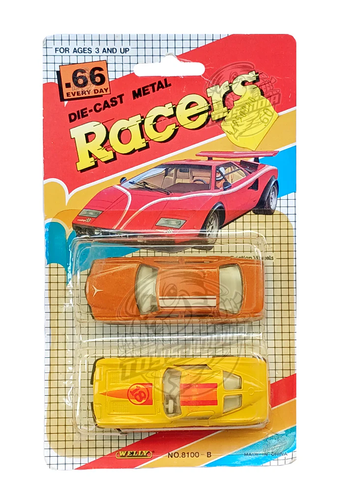 EXCLUSIVES Racers Multi Car Pack (2 Cars) (Blister Damage / Car in Excellent Condition) (Scale 1:64)