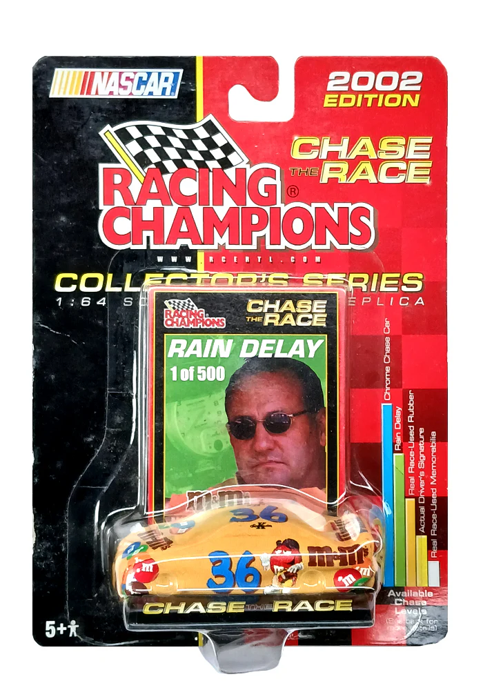Exclusives Racing Champions Chase the Race Ken Schrader 2002 Card (1 out of 500) - Yellow